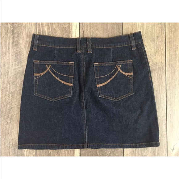 DKNY JEANS Womens Juniors Denim A-Line Skirt - Picture 3 of 5